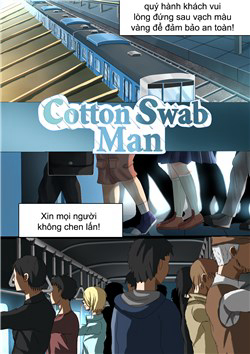 Cotton swab man